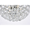 Elegant Lighting Emilia 18 Inch Flush Mount In Chrome 1105F18C